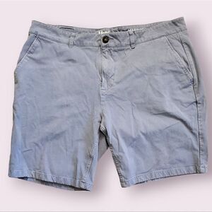 Mugsy Marinas Chino Shorts Men Size 40" x 9"  Casual Stretch Gray | EUC
